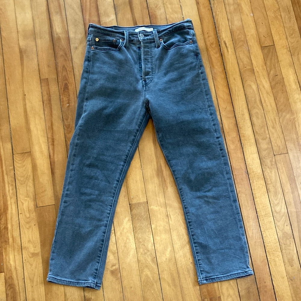 High Rise Wedgie Straight Jeans